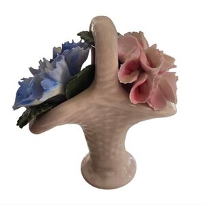 Thorley Bone China Floral Basket Figurine – Made in England